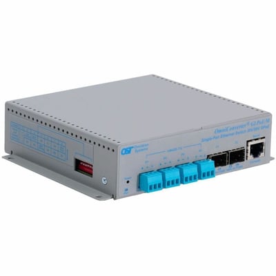 10BASE-TL1 SPOE MANAGED SWITCH 4X3-PIN 100/1G 2XSFP AC PWR