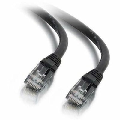 Quiktron Q-Series Patch Cords, Cat6, Booted, Black, 50 Ft