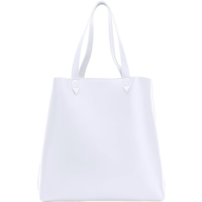 MADE EASY LEATHER TOTE WHITE