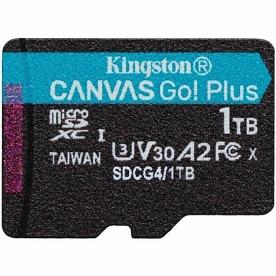 LA 1TB MICROSDXC CANVAS GO PLUS GEN4 200MB/S A2 U3 SINGLE PACK W/O