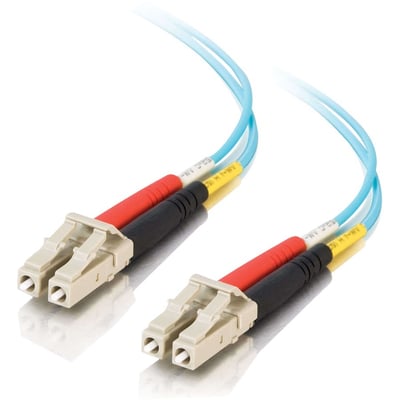 6M FIBER LC/LC 50/125 PVC DUPLEX OM3 10GB AQUA CABLE