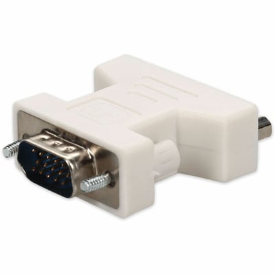 AddOn VGA Male to DVI-I (29 pin) Female White Adapter For Resolution Up to 1920x1200 (WUXGA)