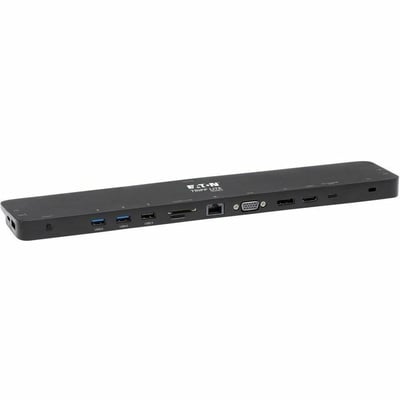Tripp Lite by Eaton USB-C Dock Triple Display - 4K HDMI & DP VGA USB 3.x (5Gbps) and USB 2.0 Hub Ports GbE 100W PD Charging