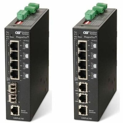 10/100/1000 4XRJ-45 POE SWITCH 100W BT MGT 1G 2XSFP -40 - 75C 2XDC