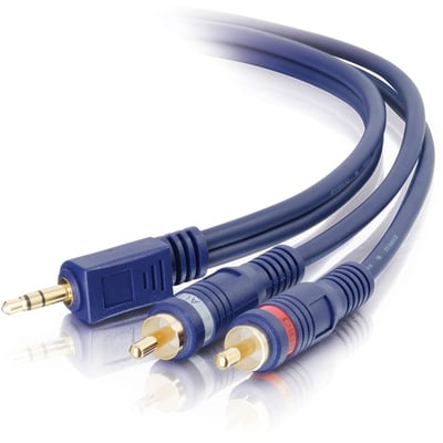 25FT VELO 3.5 M STEREO TO 2 RCA M ST