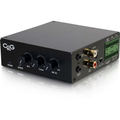 C2G 50W Audio Amplifier - Plenum Rated - 8 Ohm