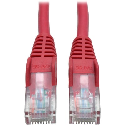 7FT CAT5 CAT5E RED PATCH CABLE SNAGLESS MOLDED M/M RJ45 350MHZ