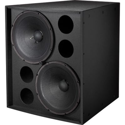 EVF-2151D-BLK - SPEAKER - 30 - 3200 - BLACK - DUAL 15 LOW FREQUENCY FRONT LOADED
