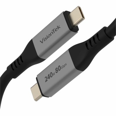 VISIONTEK USB4 CABLE 1.5M 240W POWER DELIVERY 80 GBPS DATA TRANSFE