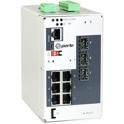 Perle IDS-509-3SFP - Industrial Managed Ethernet Switch