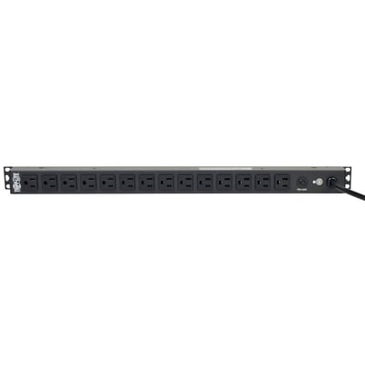 Tripp Lite by Eaton PDU 1.8kW Single-Phase 120V Basic PDU 14 NEMA 5-15R Outlets NEMA 5-15P Input 15 ft. (4.57 m) Cord 0U Vertical