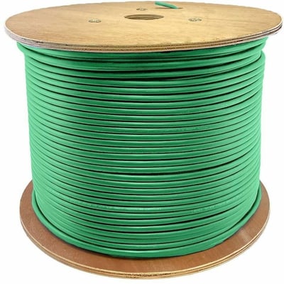 AddOn 1000ft Non-Terminated Green Cat6 STP Plenum Rated Copper Patch Cable