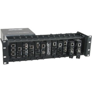 12-Slot Media Converter Rack