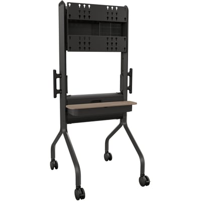 Chief Voyager Height Adjustable AV TV Cart - For LCD Displays 50-70" - Black