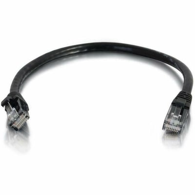 Quiktron 5Ft Q-Series Cat6A Snagless (UTP) Ethernet Network Patch Cable, CM Rated - Black