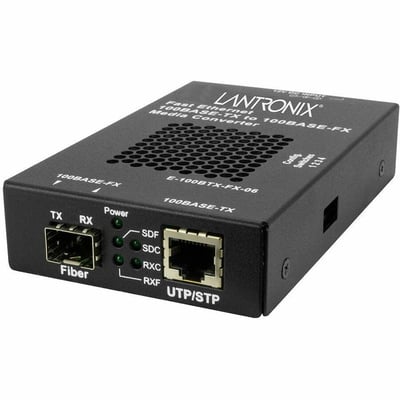 Lantronix E-100BTX-FX-06 Transceiver/Media Converter