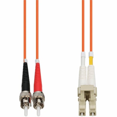 AddOn 100m LC (Male) to ST (Male) Orange OM1 Duplex Fiber OFNR (Riser-Rated) Patch Cable