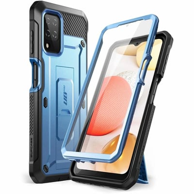 GALAXY A12 UNICORN BEETLE PRO RUGGED HOLSTER CASE-METALLIC BLUE