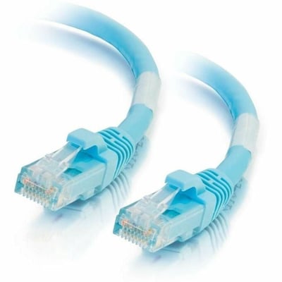 100FT CAT6A SNAGLESS UTP CABLE-AQUA