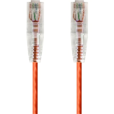 SLIMRUN  CAT6 UTP CABLE-10FT ORANGE