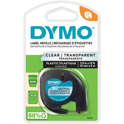 LETRATAG LABELS, PLASTIC - CLEAR, EASY-TO-READ AND TEAR-RESISTANT LABELS ARE PER