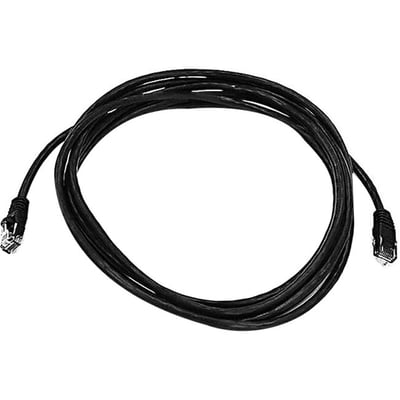 CAT5E 24AWG UTP ETHERNET NETWORK PATCH CABLE, 10FT BLACK