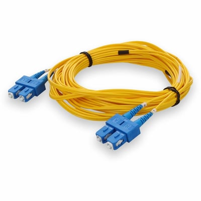 AddOn 7m SC to SC Yellow OS2 Duplex Microboot, Snagless OFNR (Riser-Rated) SMF Fiber Patch Cable