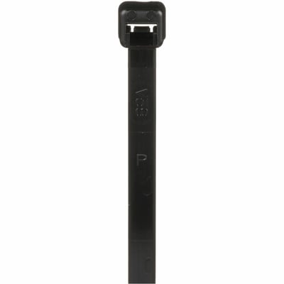 Panduit Cable Tie, Black, UV Nylon 612, 5.6" , 25lb, PK1000