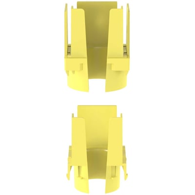 Panduit FiberRunner&reg; 1-Port Spillout, 2x2, Yellow