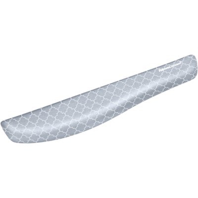 Fellowes PlushTouch Keyboard Wrist Rest with Microban - Gray Lattice