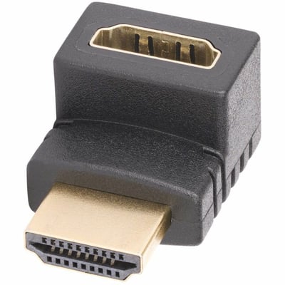 DOWN ANGLE HDMI ADAPTER M/F 90-DEGREE/HDMI 2.0/4K 60HZ