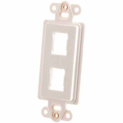 Ortronics HDJ 2-Port Rectangular Stylistics Frame, White