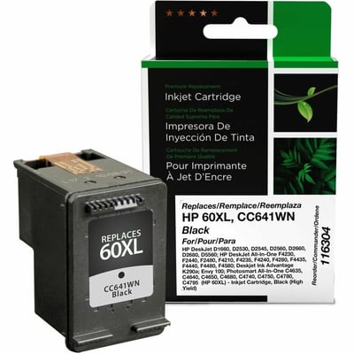 Clover Imaging Remanufactured High Yield Black Ink Cartridge for HP 60XL (CC641WN)