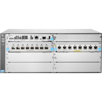 HPE 5406R 8-port 1/2.5/5/10GBASE-T PoE+/ 8-port SFP+ (No PSU) v3 zl2 Switch