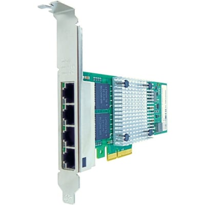 Axiom 10/100/1000Mbs Quad Port RJ45 PCIe x4 NIC Card - PCIE-4RJ45-AX