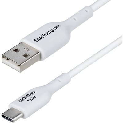 3FT WHITE USB-A TO USB-C CABLE CHARGER CORD USB 2.0 DATA TRANSFER