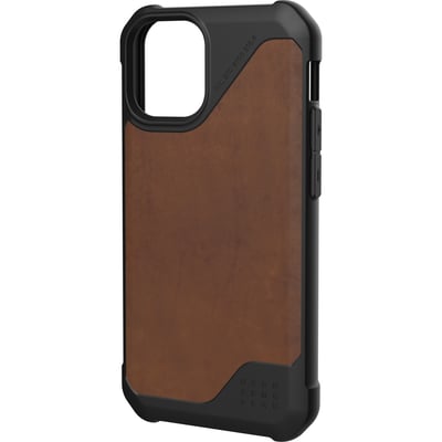Urban Armor Gear Metropolis LT Series iPhone 12 Mini 5G Case - LTHR ARMR Brown