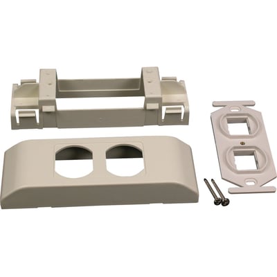 Wiremold Mounting Bracket for Cable Raceway, Keystone Module - Fog White