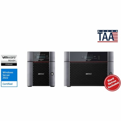 BUFFALO TeraStation 5420 4-Bay 8TB (2x4TB) Business Desktop NAS Storage Hard Drives Included