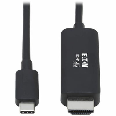 Tripp Lite by Eaton USB-C to HDMI Adapter Cable (M/M) 4K 4:4:4 Thunderbolt 3 Compatible Black 6 ft. (1.8 m)