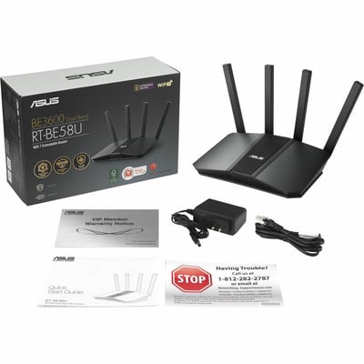RT-BE58U WIFI 7 AIMESH 4K-QAM MLO AI DETECTION 2.5G WAN/LAN PORT