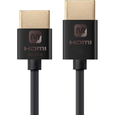 SLIM 18GBPS ACTIVE HDMI CABLE, 6FT BLACK