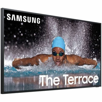 2024 85IN LST7C TERRACE 4K TV PARTIAL SUN OUTDOOR QLED LIFESTYLE