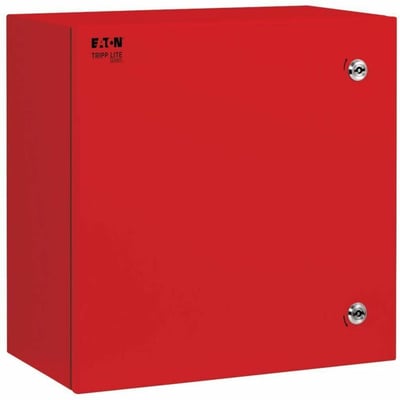Tripp Lite by Eaton SmartRack Outdoor Industrial Enclosure with Lock - NEMA 4, Surface Mount, Metal Construction, 18 x 18 x 10 in., Red