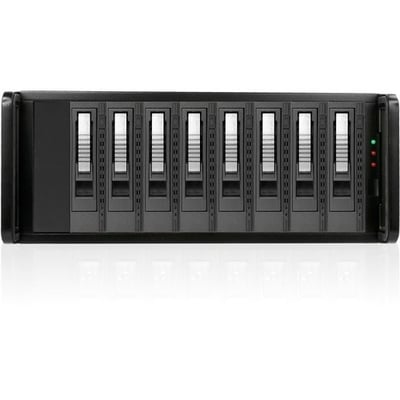 RAIDage JAGE480HDSL-M1 Drive Enclosure SAS-2, SATA/600 - Mini-SAS HD Host Interface - 4U Rack-mountable - Black, Silver