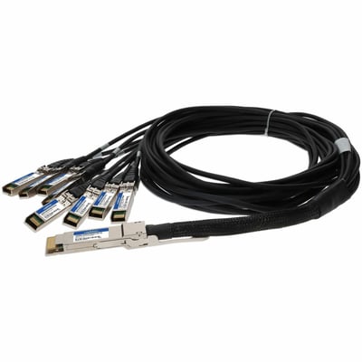 AddOn MSA and TAA Compliant 200GBase-CU QSFP-DD 200G to 8xSFP28 Direct Attach Cable (Passive Twinax, 2.5m)