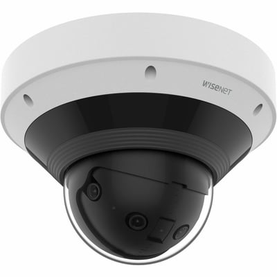 Wisenet PNM-C9022RV 8 Megapixel Outdoor Network Camera - Color - Dome - White - TAA Compliant