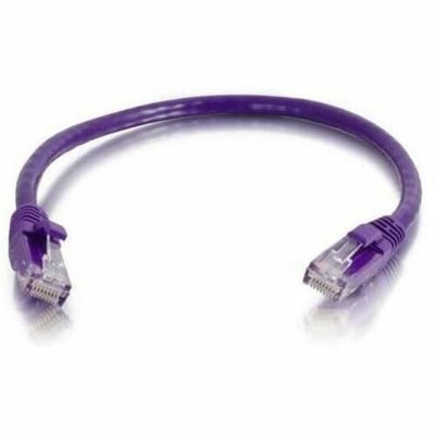 Quiktron Q-Series Patch Cords, Cat6, Booted, Purple, 15 Ft