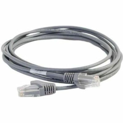 Quiktron Q-Series 28 AWG CAT6 Patch Cable, Gray, 10 FT