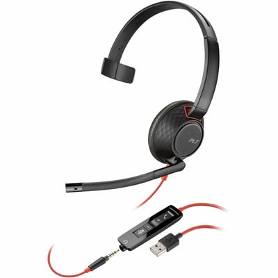 KIT HP POLY BLACKWIRE 5210 USB HEADSET